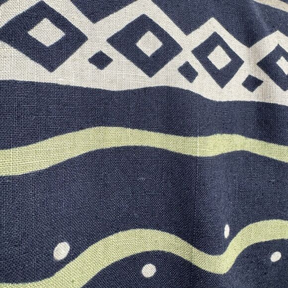 Vintage Rafaella Blazer Womens 8 Black Linen Cotton Southwestern Aztec Artsy 90s - Picture 11 of 16